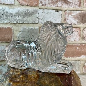 Waterford Crystal Lion Sculpture